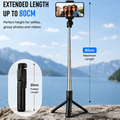 3-in-1 Selfie Stick Tripod with Wireless Remote – 80cm Extendable Phone Stand