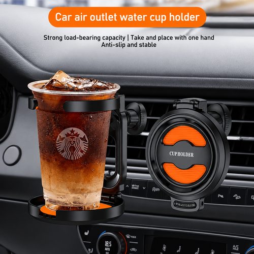 2-in-1 Car Vent Cup & Mobile Phone Holder – Multi-Purpose Car Organizer