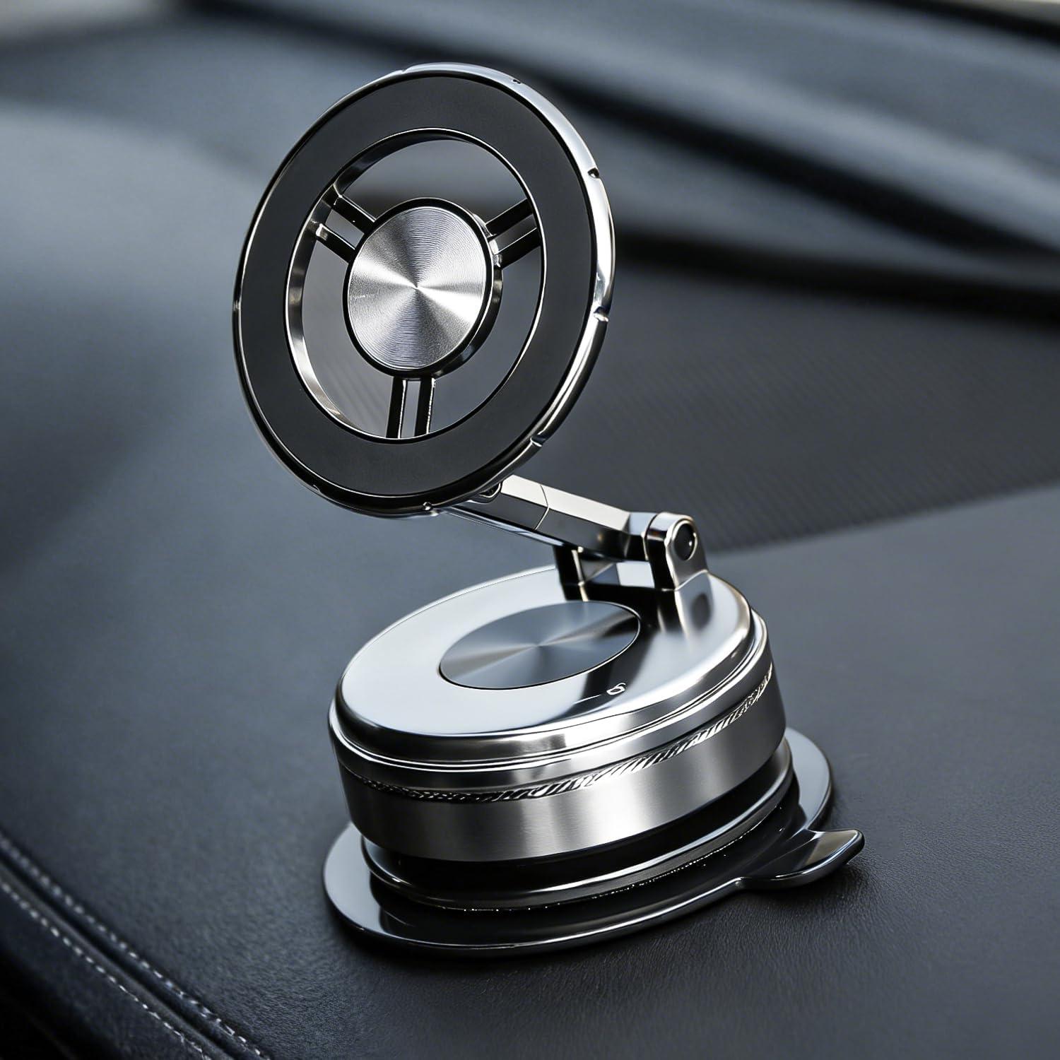 360° Magnetic Car Phone Holder – Universal Dashboard & Windshield Mount with 360° Rotation