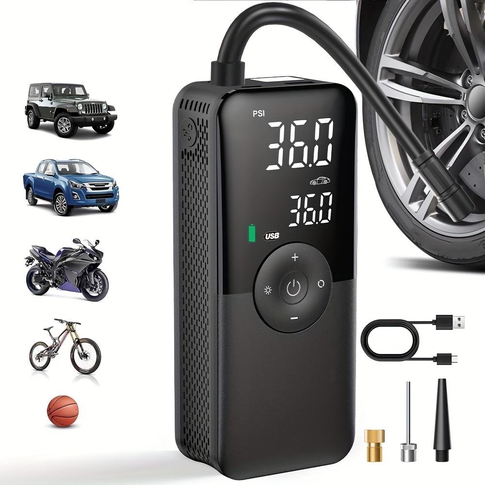 12V DC Portable Tyre Air Compressor – 100 PSI Car Tyre Inflator Air Pump with Pressure Gauge